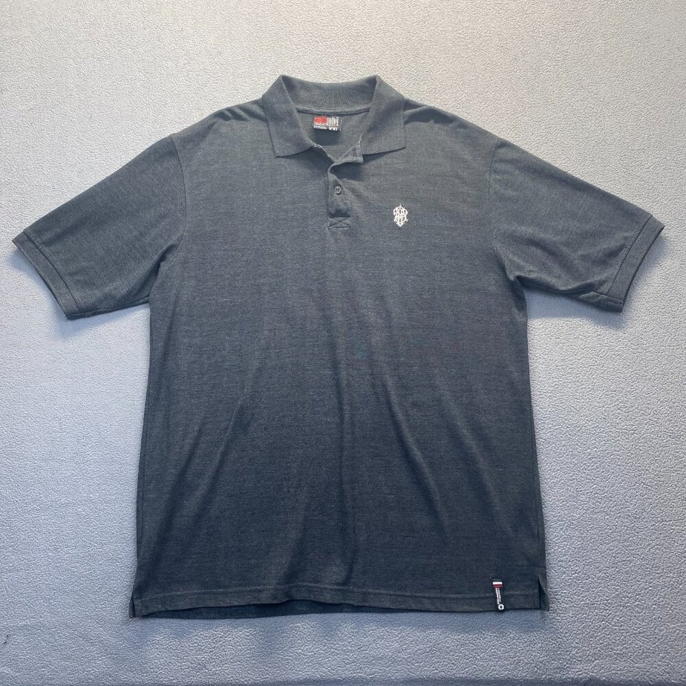 Y2K Southpole Authentic Collection Dark Gray Polo Shirt - Men's size 2XLarge